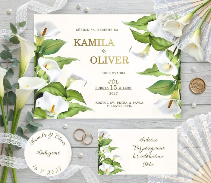 svadobne-oznamenie-kala Svadobné oznámenia biela kala - Image 1